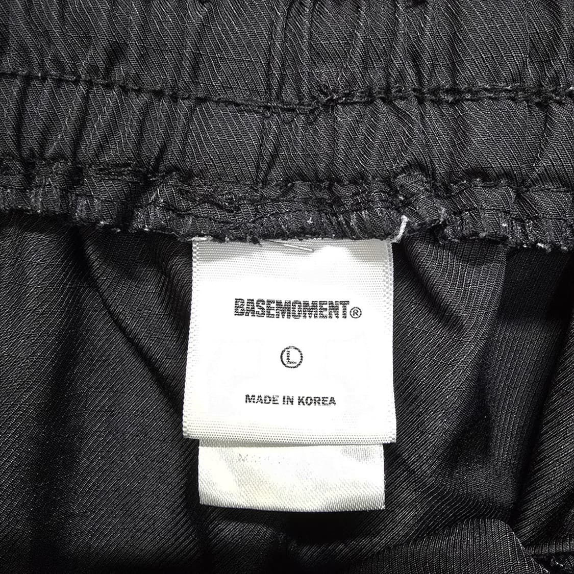 베이스모먼트(BASEMOMENT) 카고 조거팬츠 블랙 L 상품이미지6