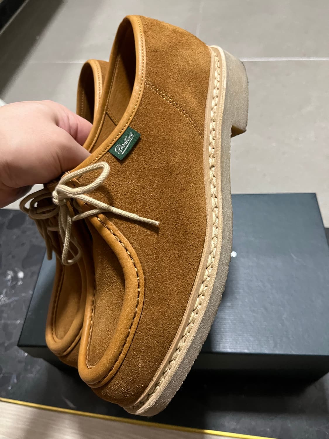 [41.5]파라부트 미카 스웨이드 브라운 위스키 상품이미지2