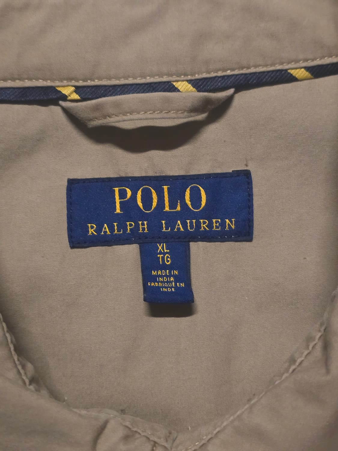 폴로랄프로렌 베이지 코튼 스윙톱 자켓 XL 상품이미지5