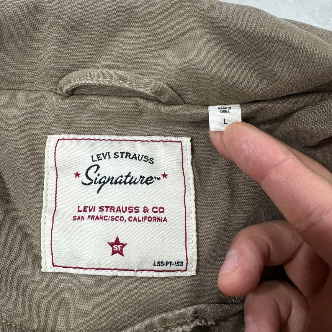 리바이스 시그니처 밀리터리 블루종 자켓 (L)   상품이미지5