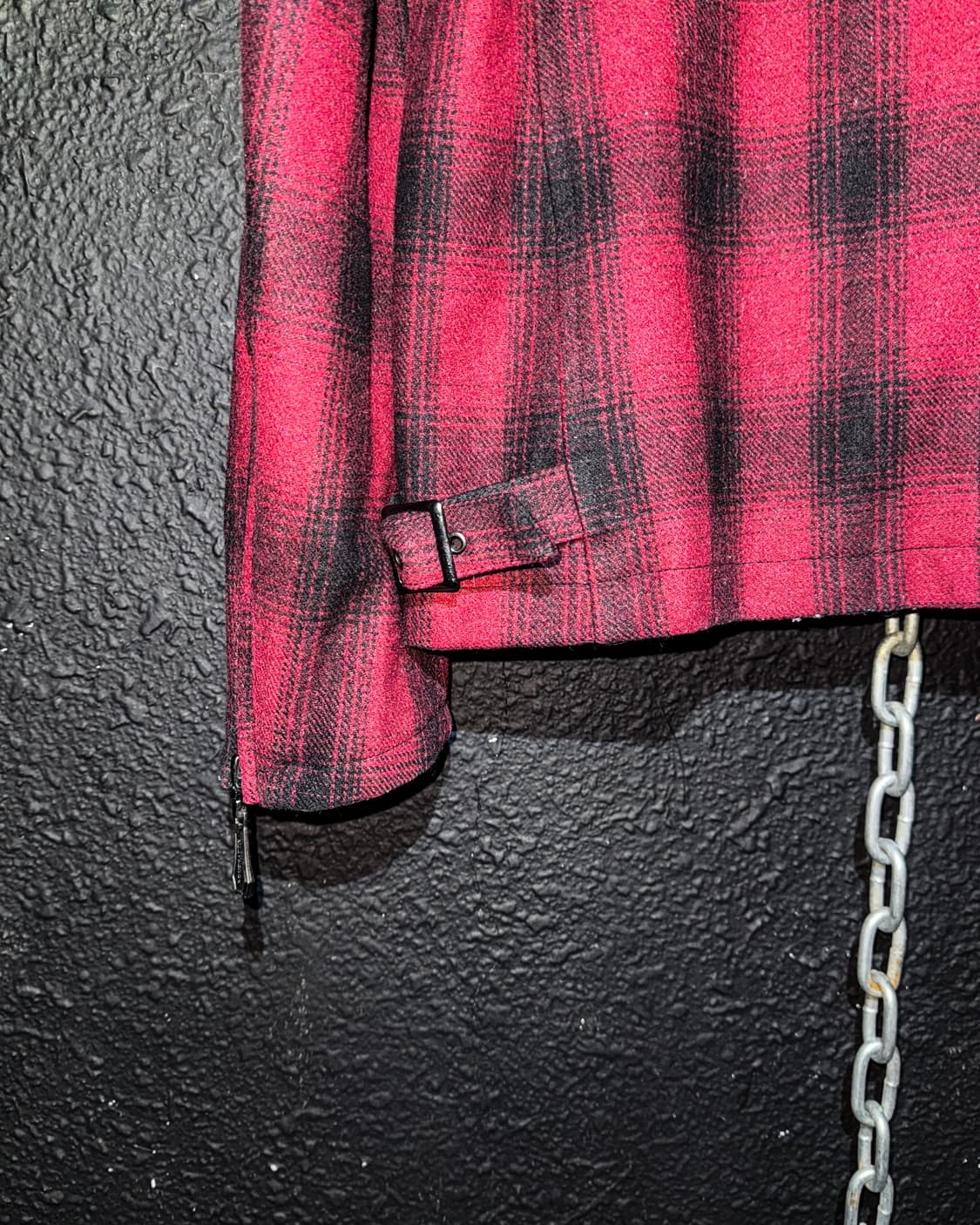 ROUSHATTE – Fur Collar Red Check Riders  상품이미지8