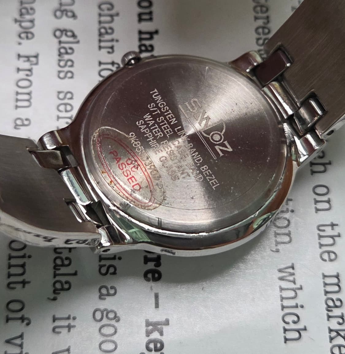 데드스탁] 빈티지 산도즈 르비엔 텅스텐베젤 입체판 칼침핸즈 쿼츠 남성용
 상품이미지8