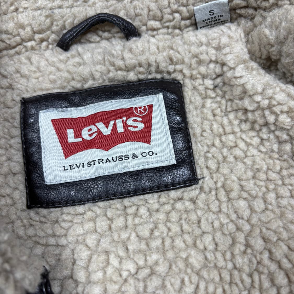 리바이스 안감 쉐르파 레더 자켓 상품이미지4