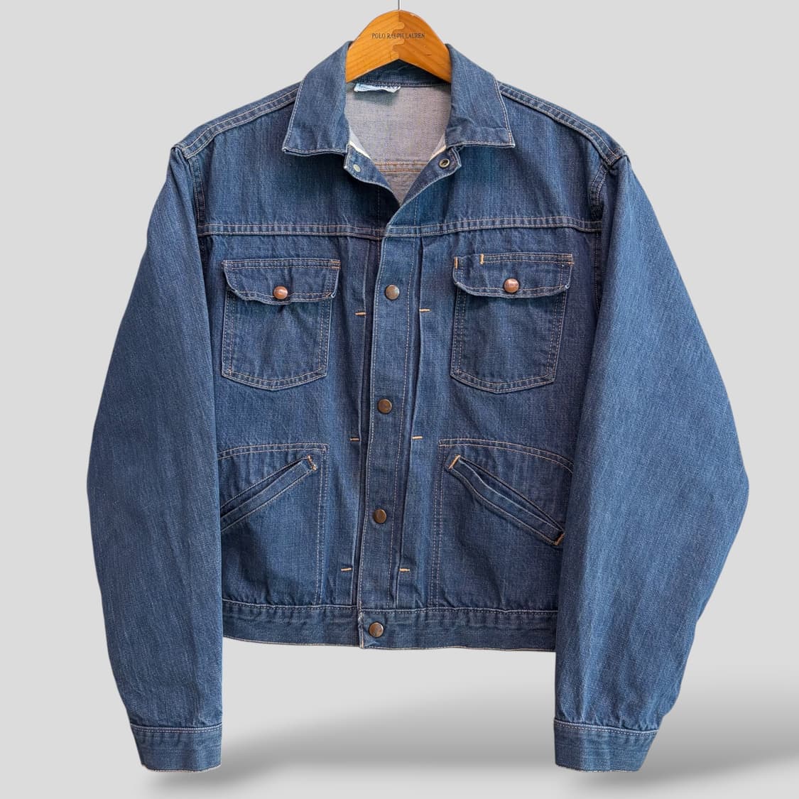 (L)60-70s Sears Roebucks 셀비지 워크 데님 자켓 상품이미지1