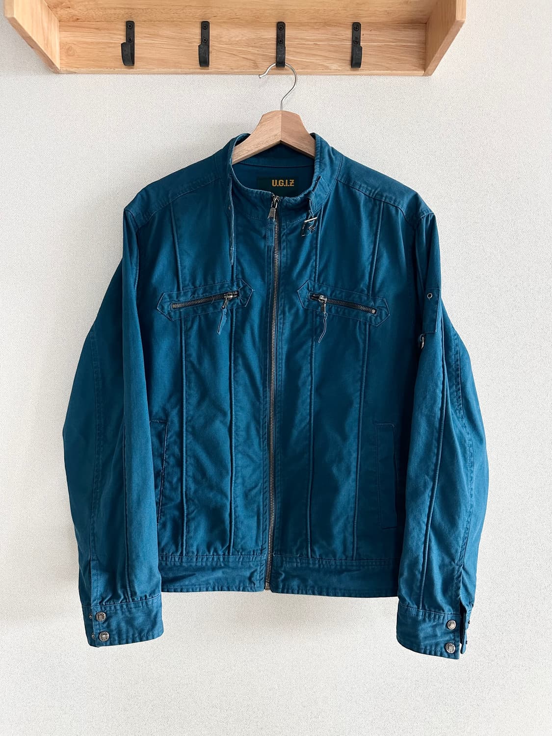 UGIZ 넥버클 블루 디테일 자켓 y2k 락펑크 상품이미지1