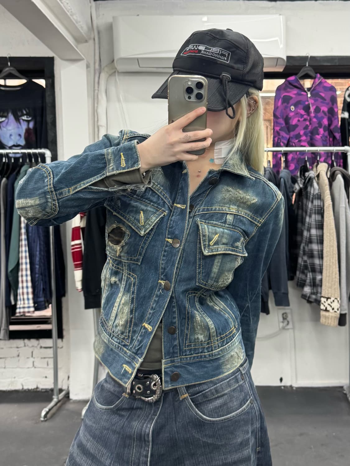 VTG 그런지 데님자켓 상품이미지1
