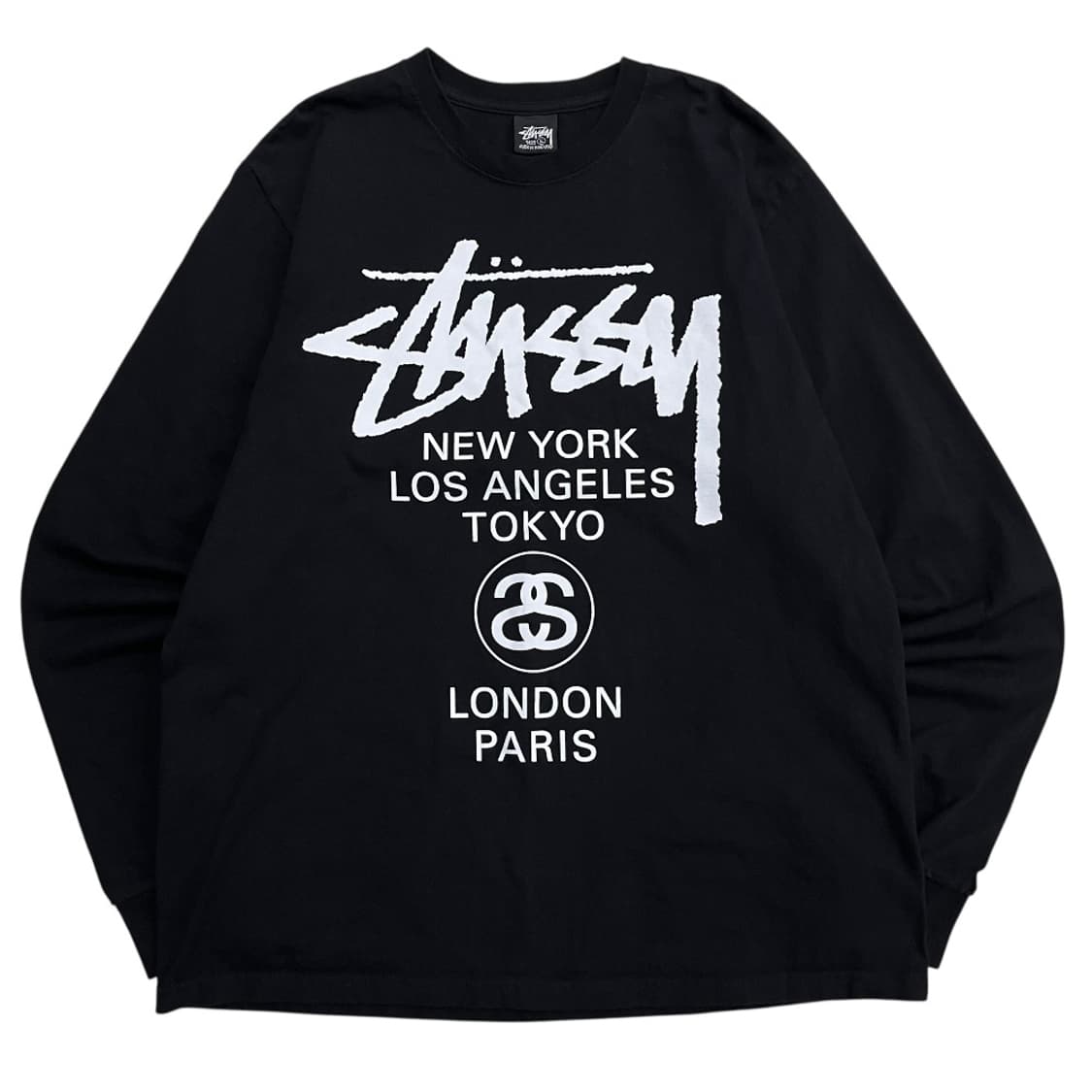 스투시 월드투어 블랙 롱슬리브 L 상품이미지3