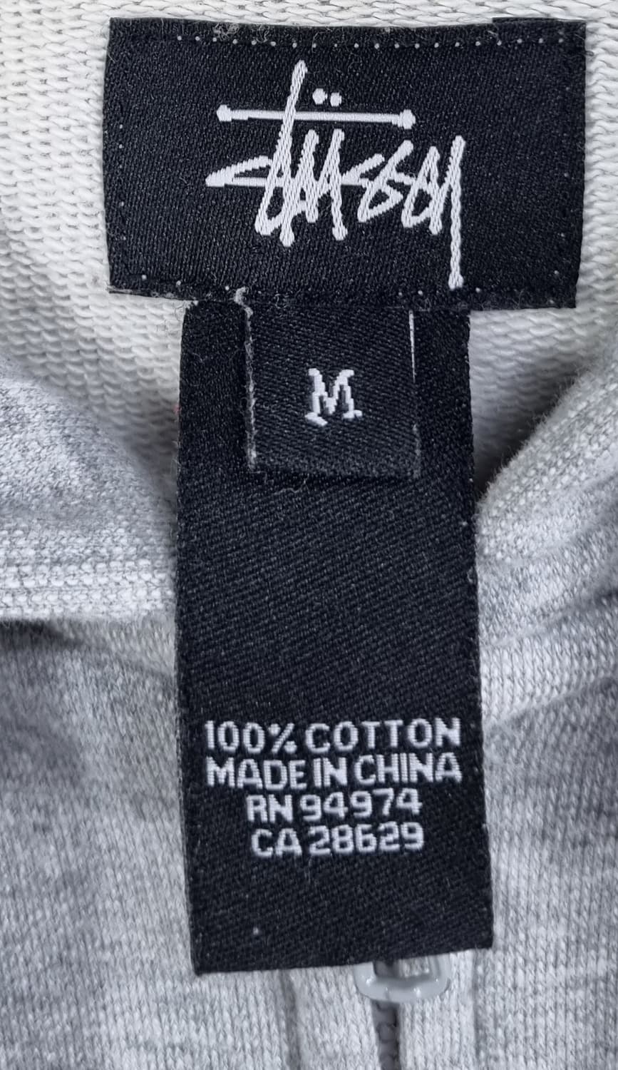 M ) 스투시 X Reas 그레이 후드집업 (국내유일매물) 상품이미지4