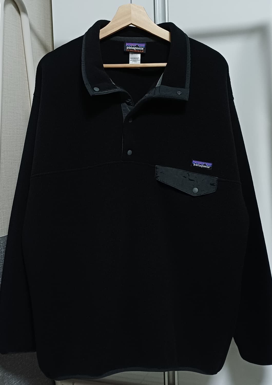 🇳🇮 [L] 파타고니아 신칠라 스냅티 - 블랙 / 포지 그레이  상품이미지2