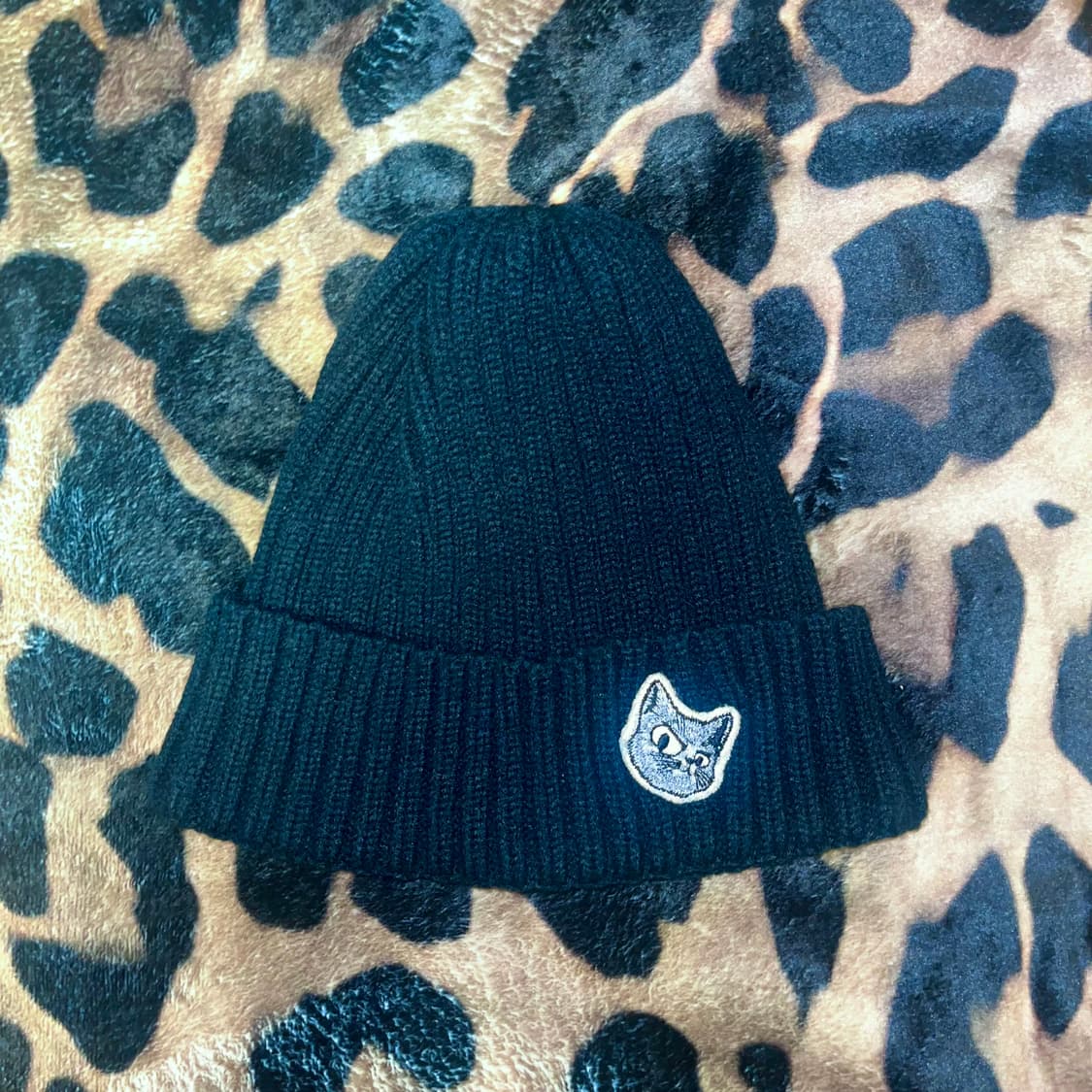 [남녀공용]롤플레잉레코드 모노캣 블랙 비니 상품이미지2