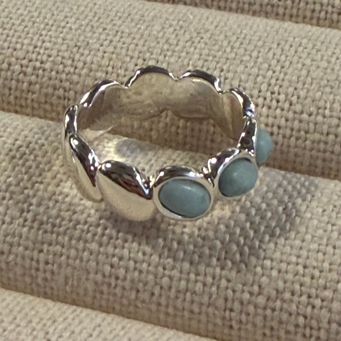 새상품 여성 신주 은도금 에그 반지 상품이미지3