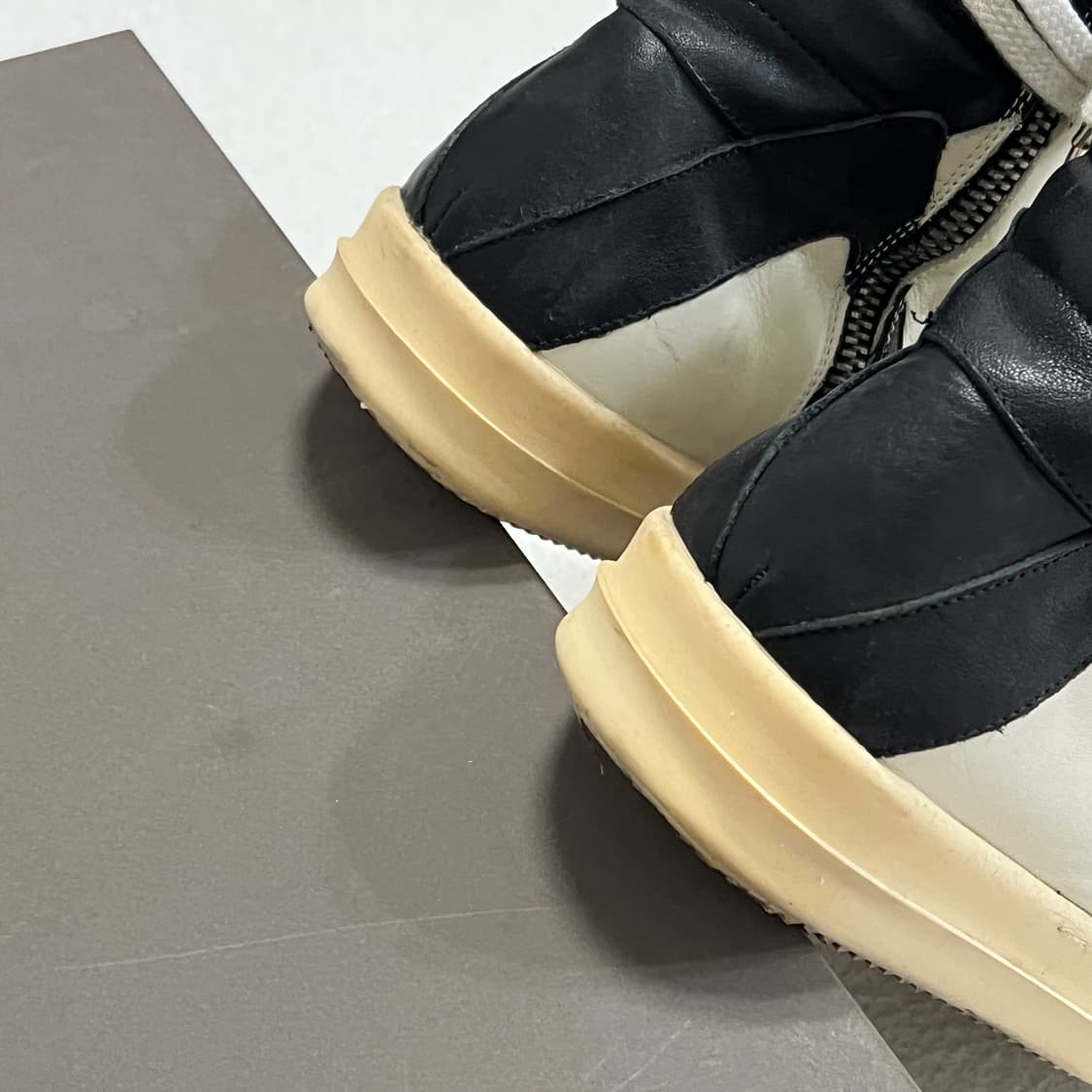 릭오웬스 13SS 지오바스켓 모노크롬 LPO 밀크 블랙 상품이미지8