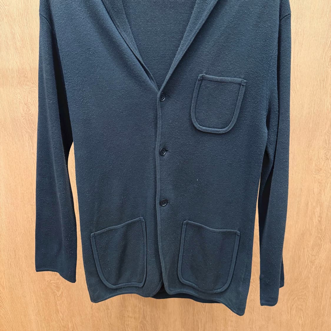 버버리 블랙 라벨 코튼 자켓 카라 로고 자수 패치 포켓 디테일 블랙 상품이미지5