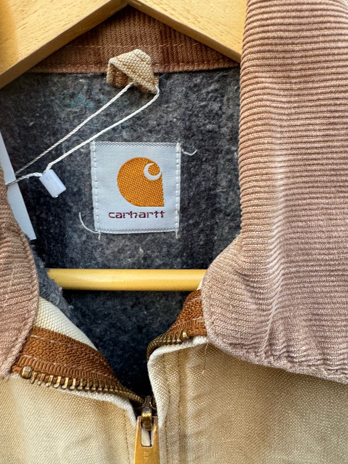 90s 칼하트 빈티지 j01 브라운 하드페이딩 디트로이트 워크 자켓 상품이미지8