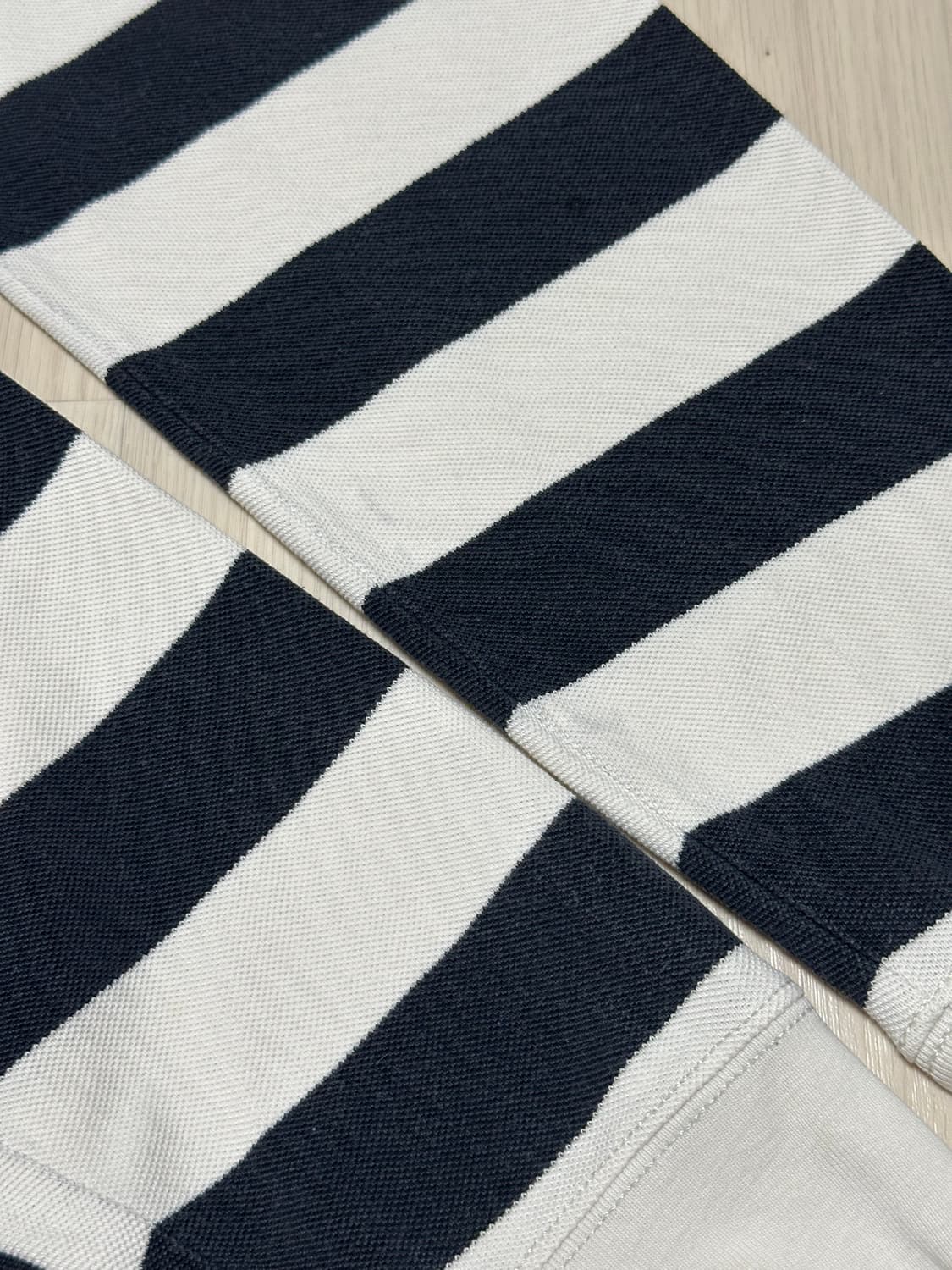 폴로 랄프로렌 패치 스트라이프 럭비 티셔츠 오레오 상품이미지4