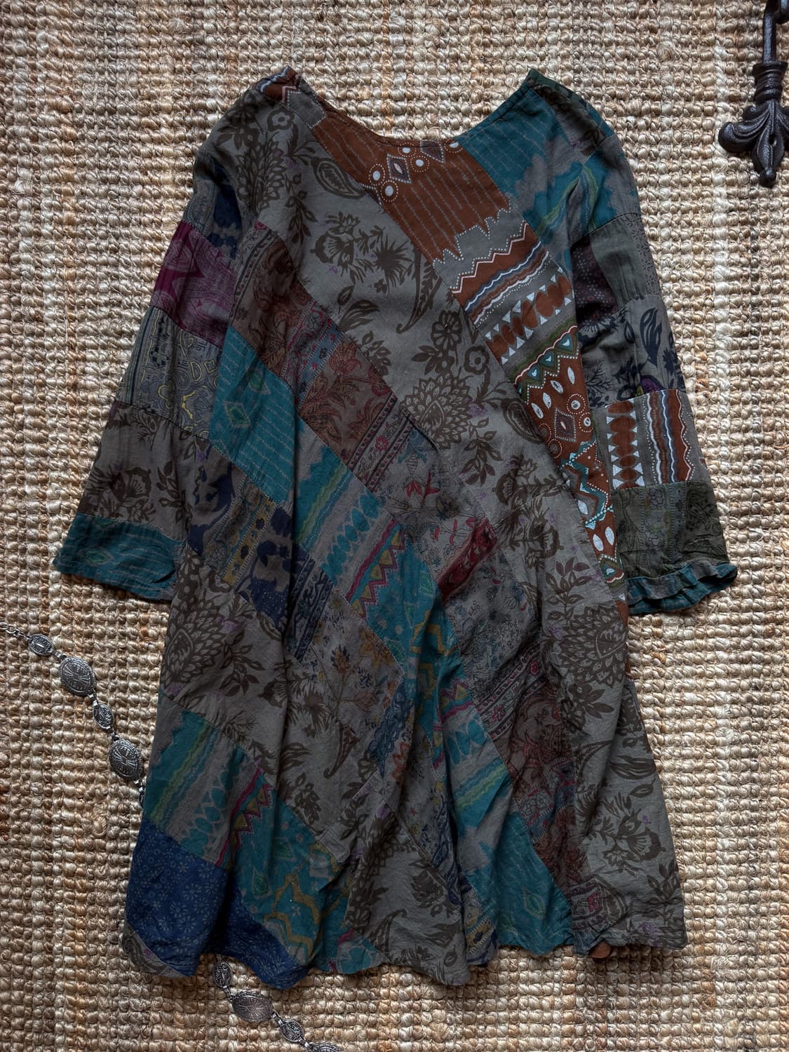 Linen Patch Long Blouse 0161 상품이미지6