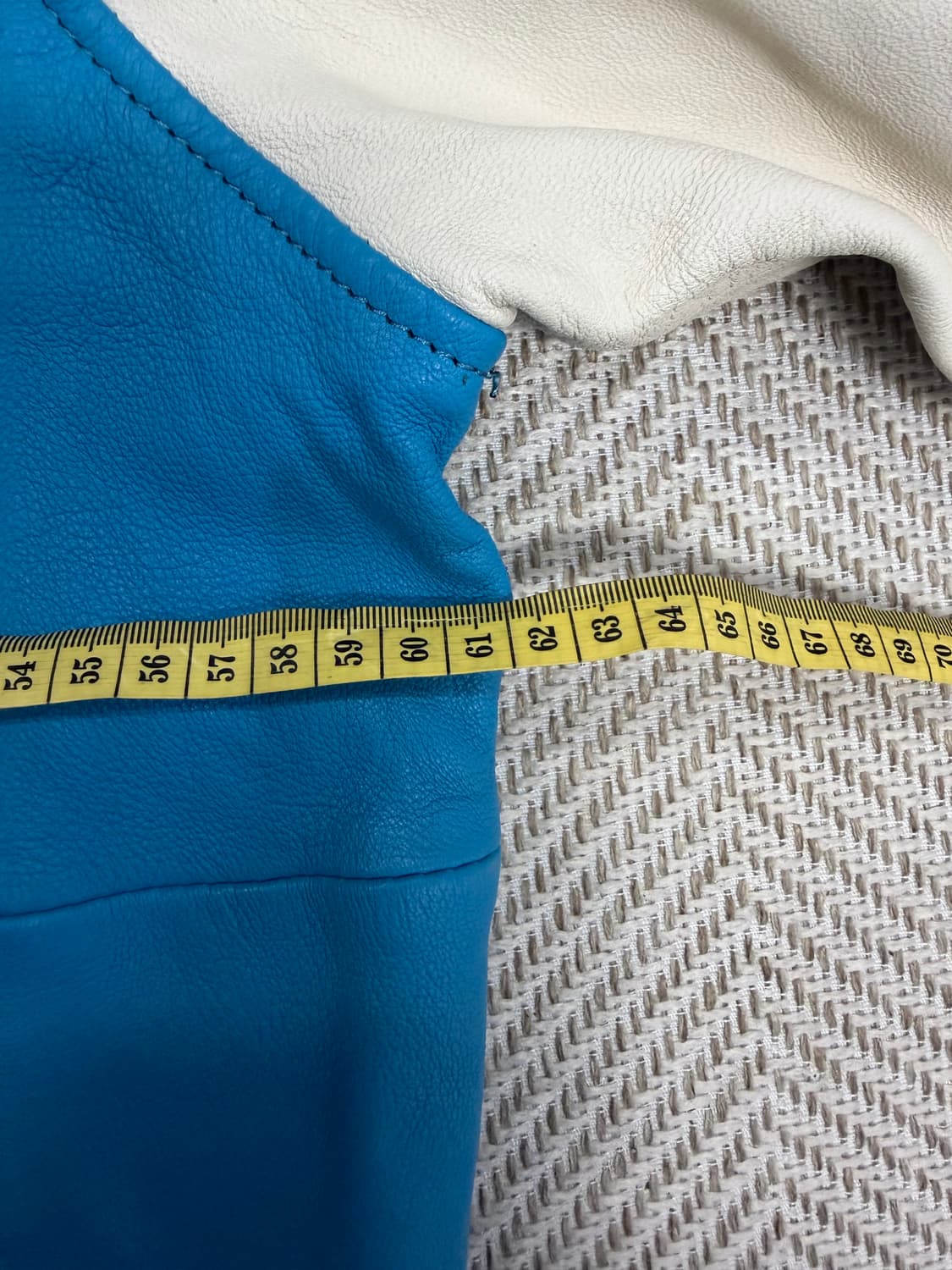 정품) 자라 x 루이지 레더 블루 야구 점퍼 스타디움 자켓 L 상품이미지9