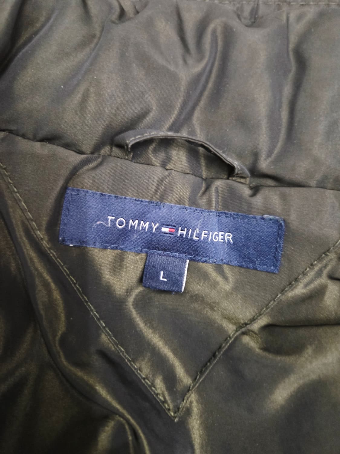 타미힐피거 카키 푸퍼 다운 패딩_L 상품이미지4