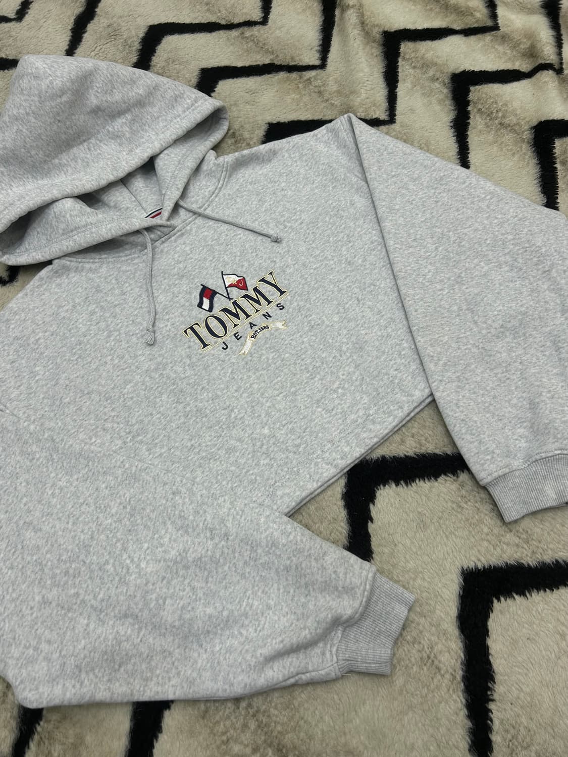 [S]타미진스 크롭 후드/멜란지그레이/기모 상품이미지1