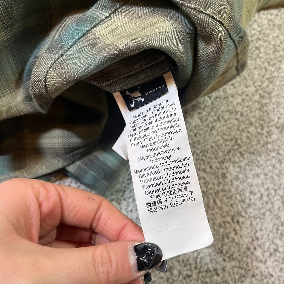 오클리 체크 셔츠 상품이미지5