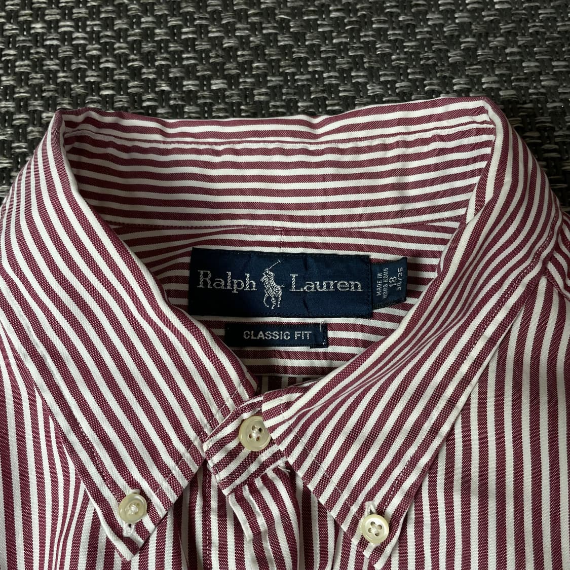 폴로랄프로렌 핑크 스트라이프 긴팔 셔츠 클래식핏 18 상품이미지4