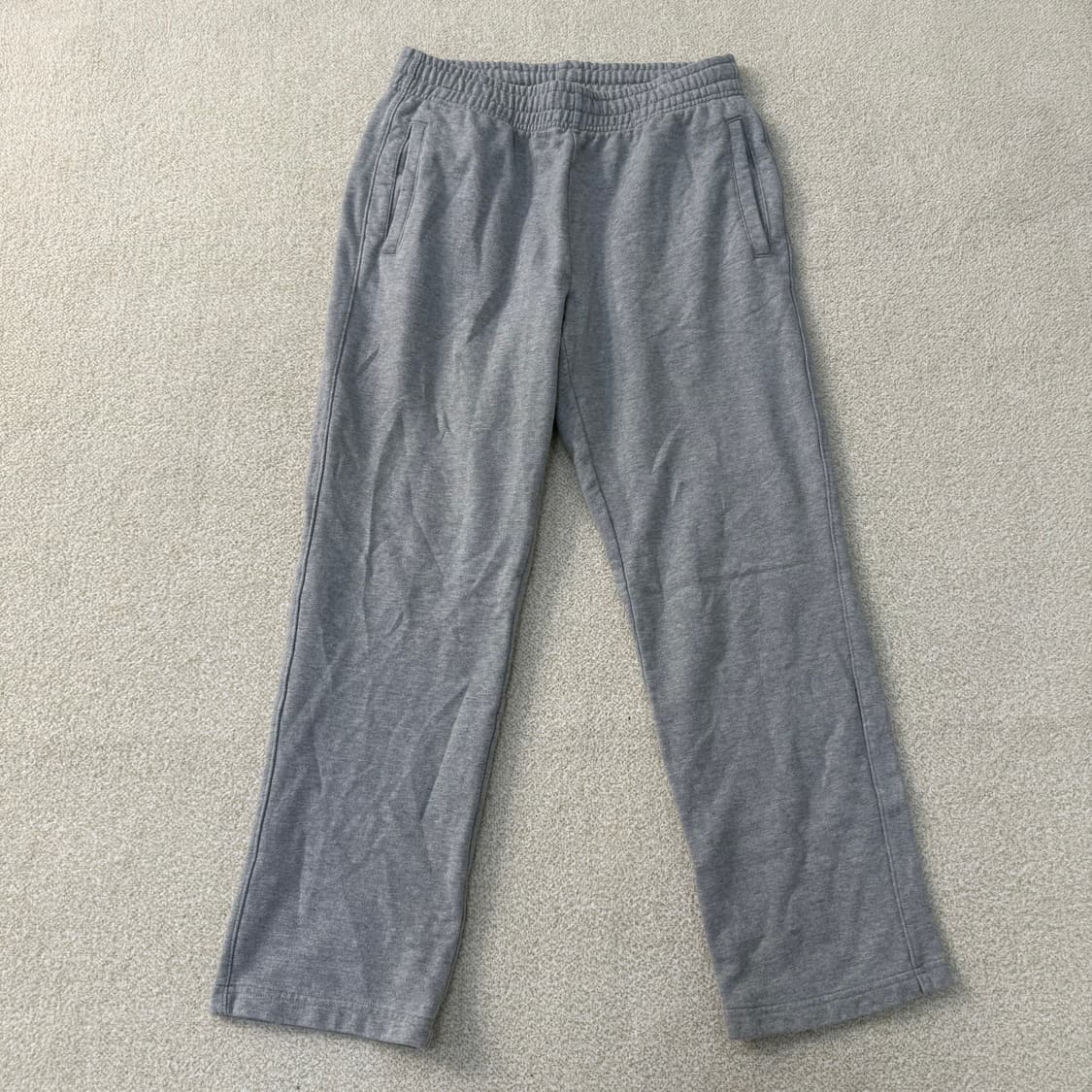 [L] 무신사스탠다드 멜란지그레이 트레이닝 팬츠 0114T1 상품이미지1