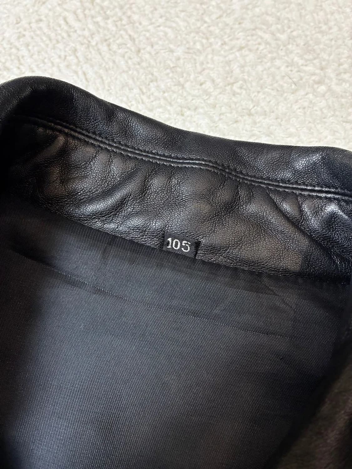 Selectede 00's 싱글 집 양가죽 자켓 PN7664 상품이미지8