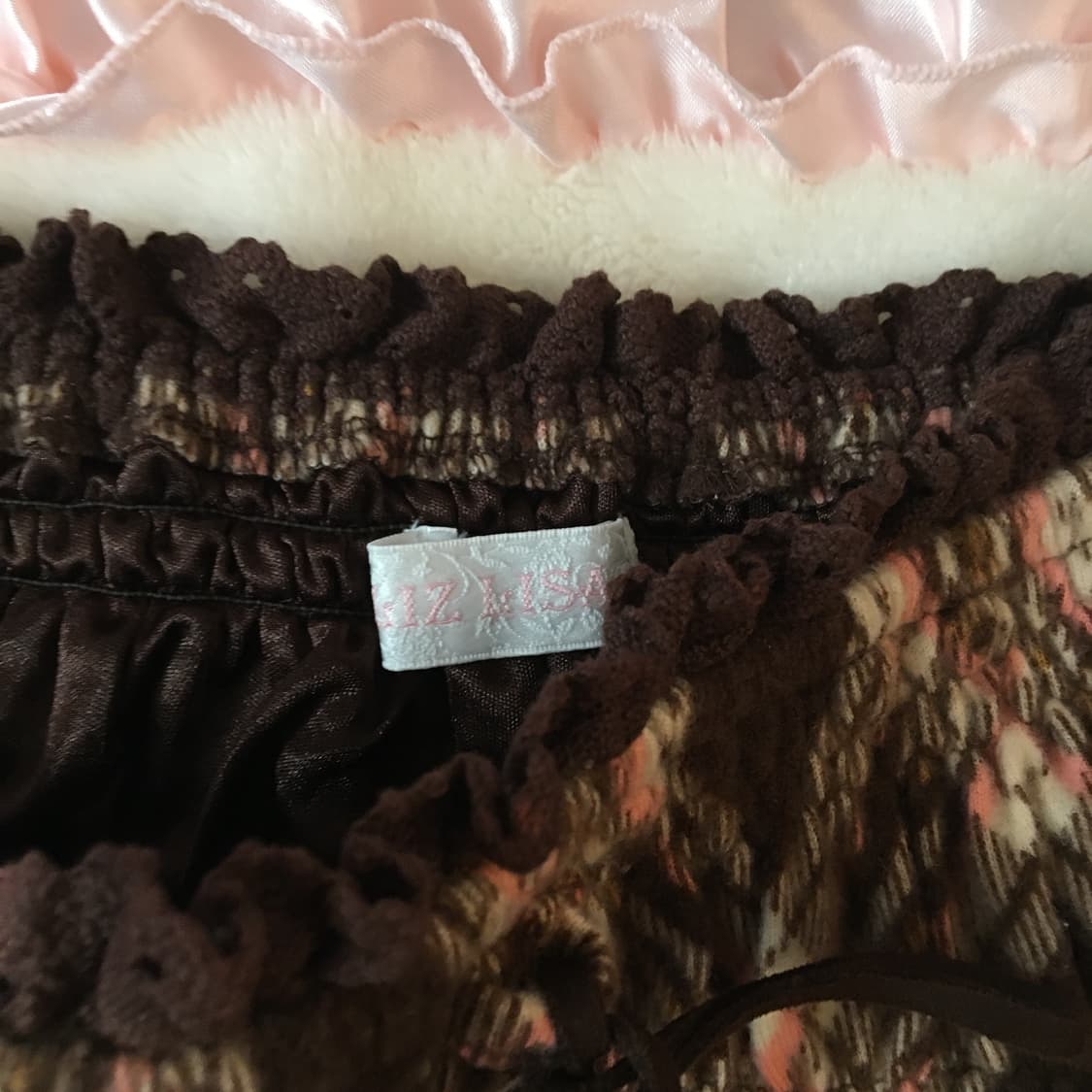 리즈리사 고전 딸기초코 체크 아가일 원피스 라떼갸루 히메갸루 핀터깔 상품이미지3