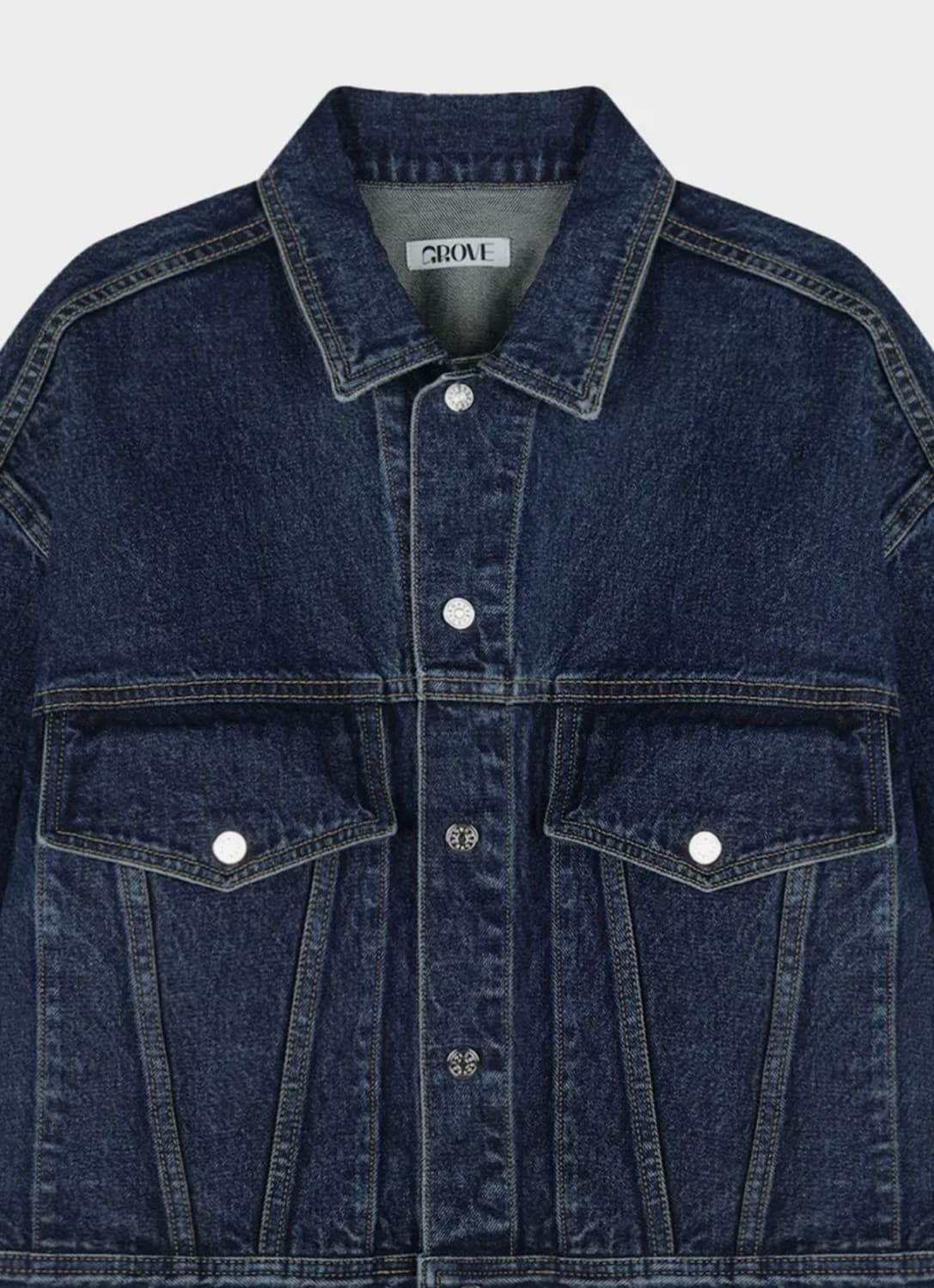 그로브 22FW 폴 데님 자켓 청자켓 블루  상품이미지3