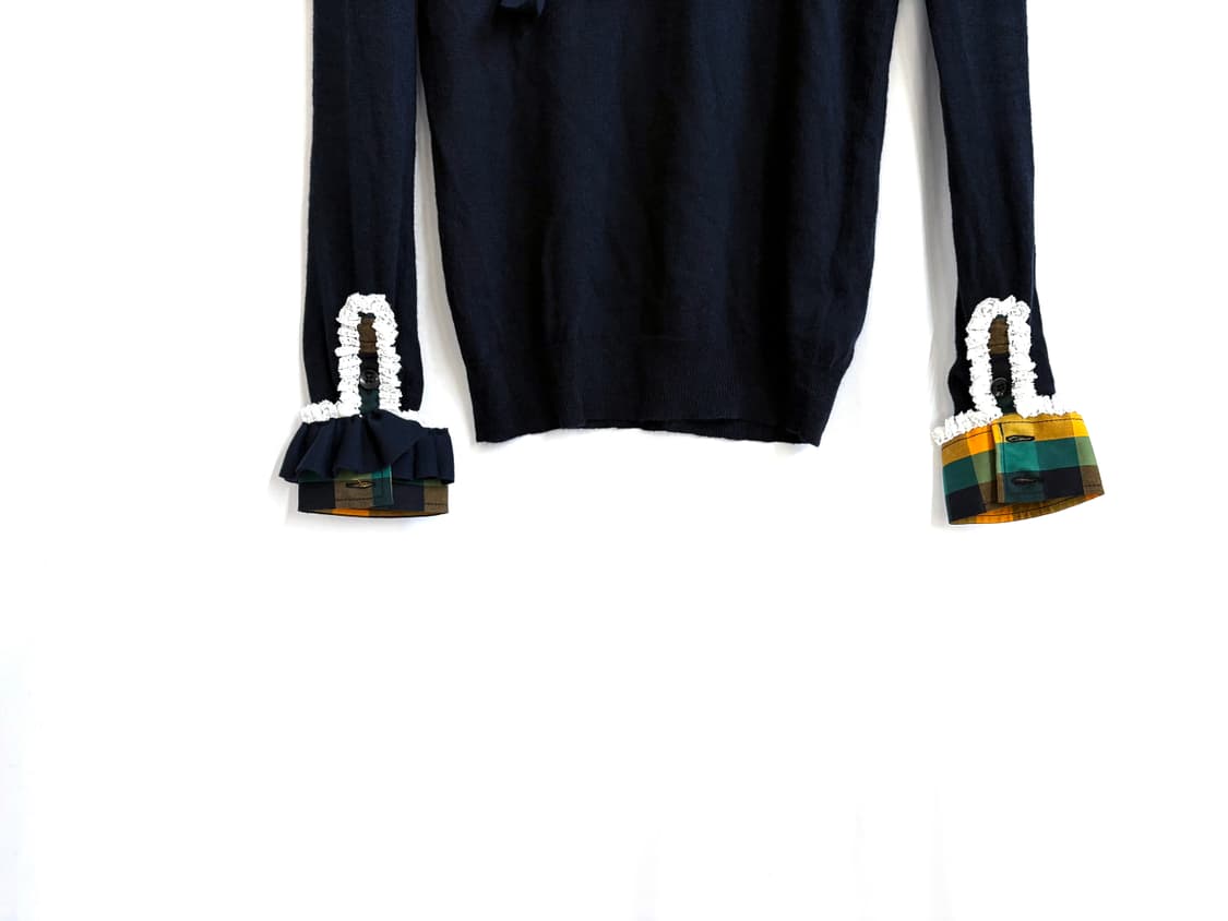 Custom)plaid Music-note🎵 preppy set 상품이미지3