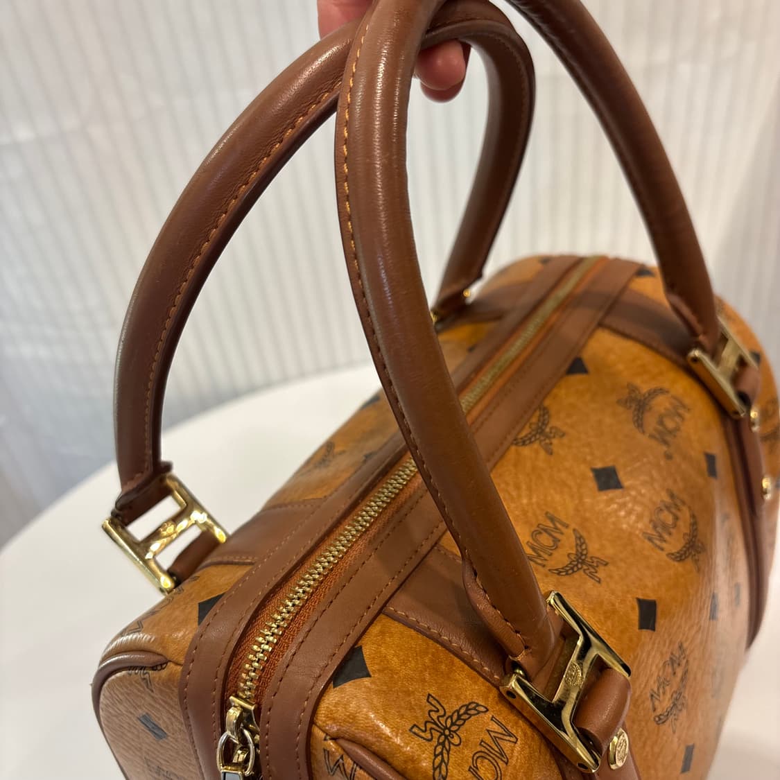 정품 MCM 황토 비세토스 토트백     상품이미지6
