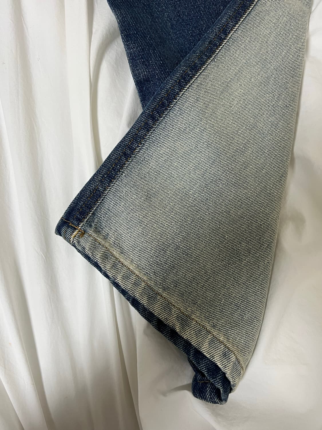 (새상품) 앞뒤 반전 워싱 청바지 상품이미지7