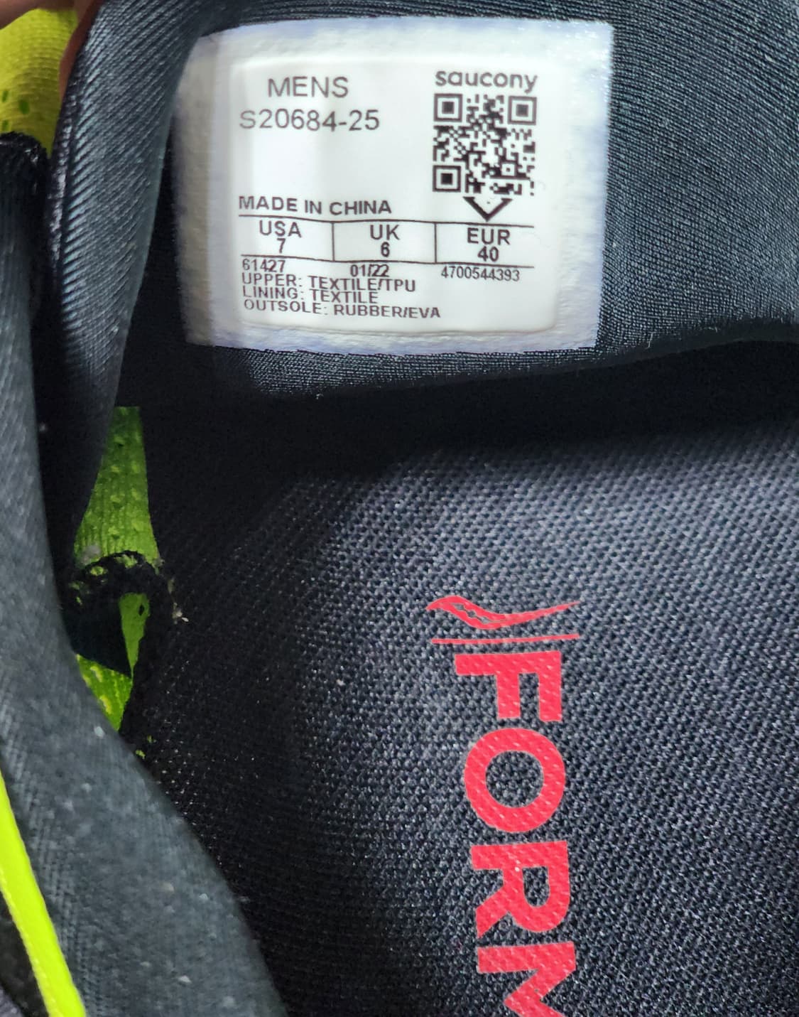 써코니 가이드 15 러닝화 형광 250mm 상품이미지9