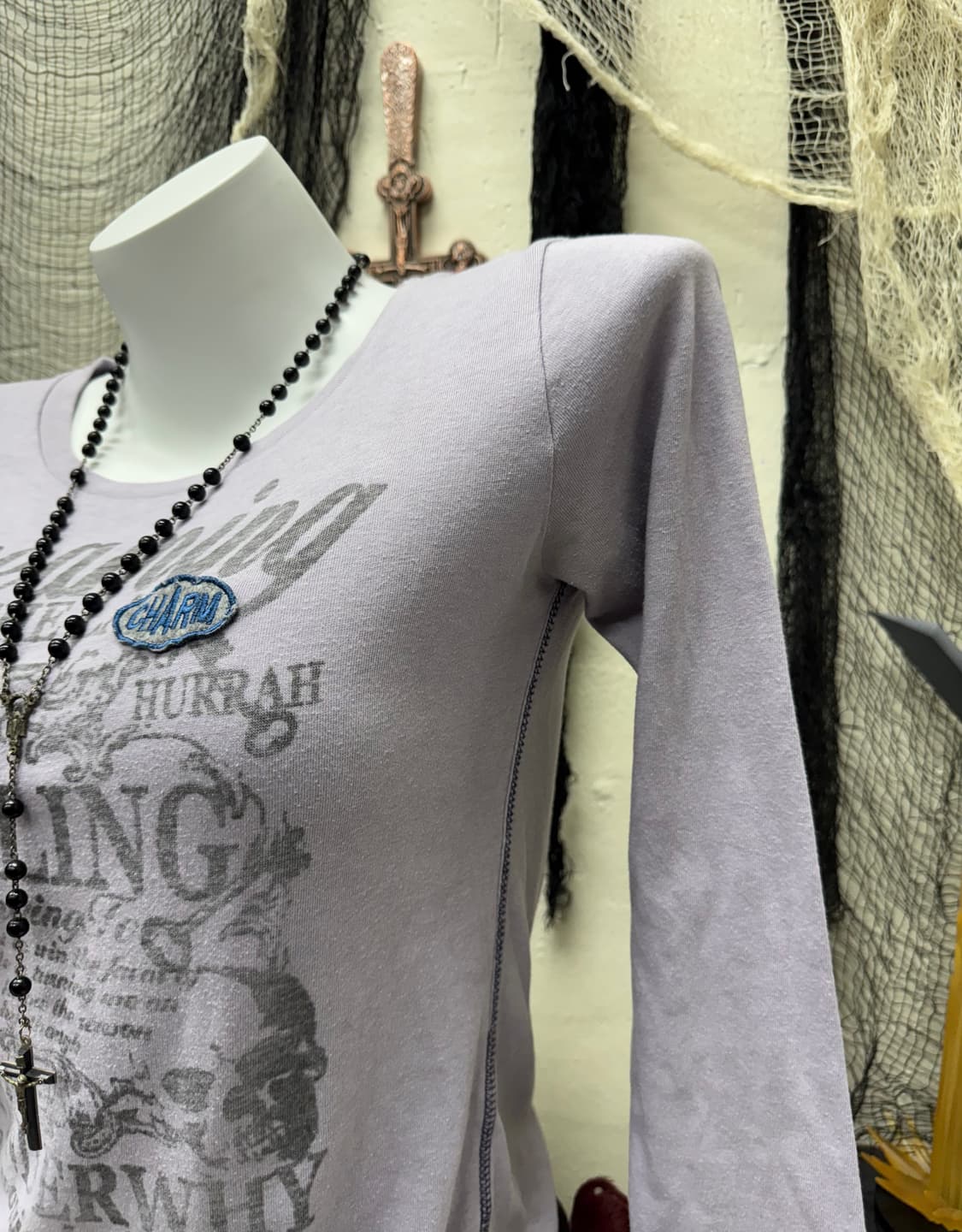 Pinkcat 00s y2k printing cut sew 상품이미지3