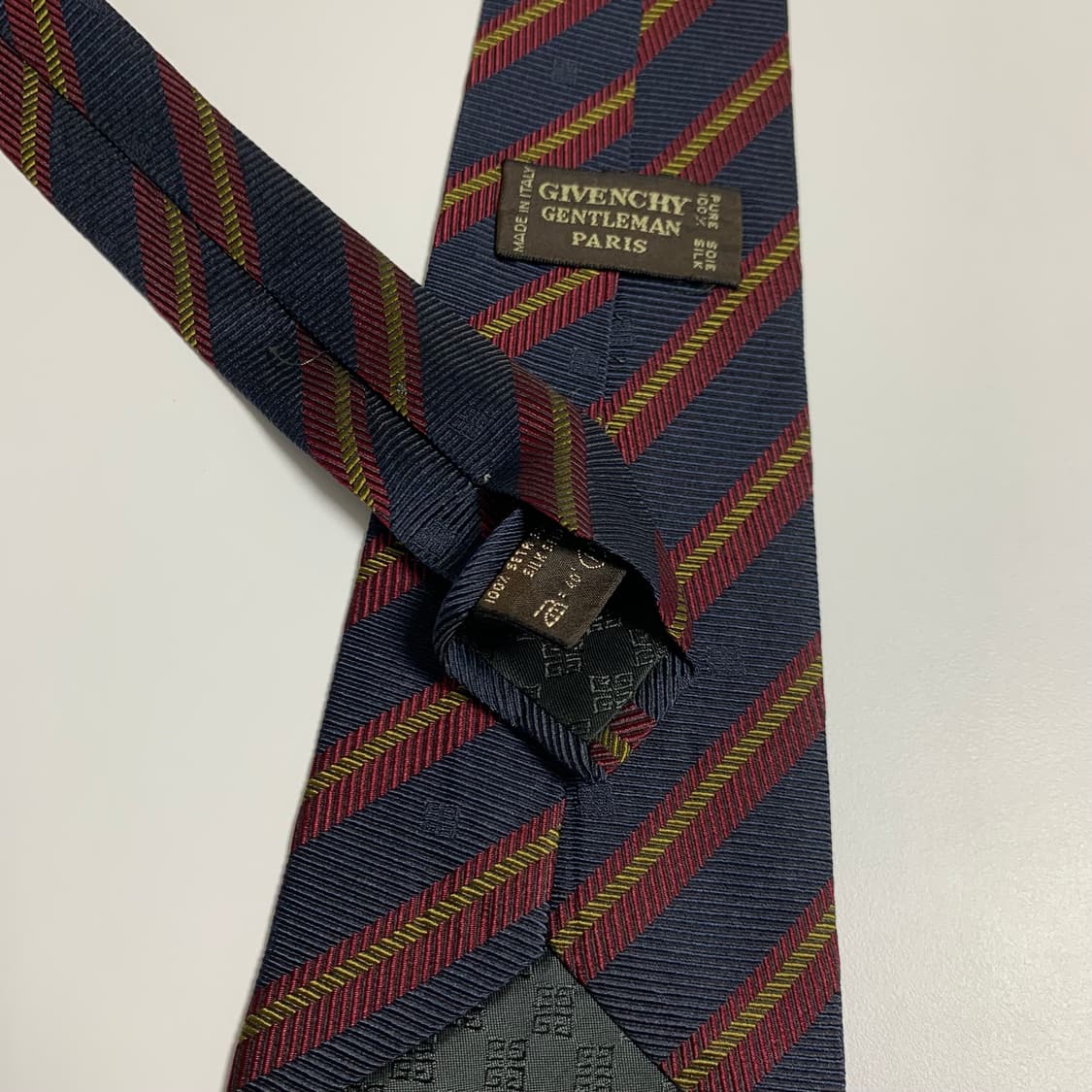 지방시 스트라이프 명품넥타이 로고플레이 A+등급 9.4cm 상품이미지7