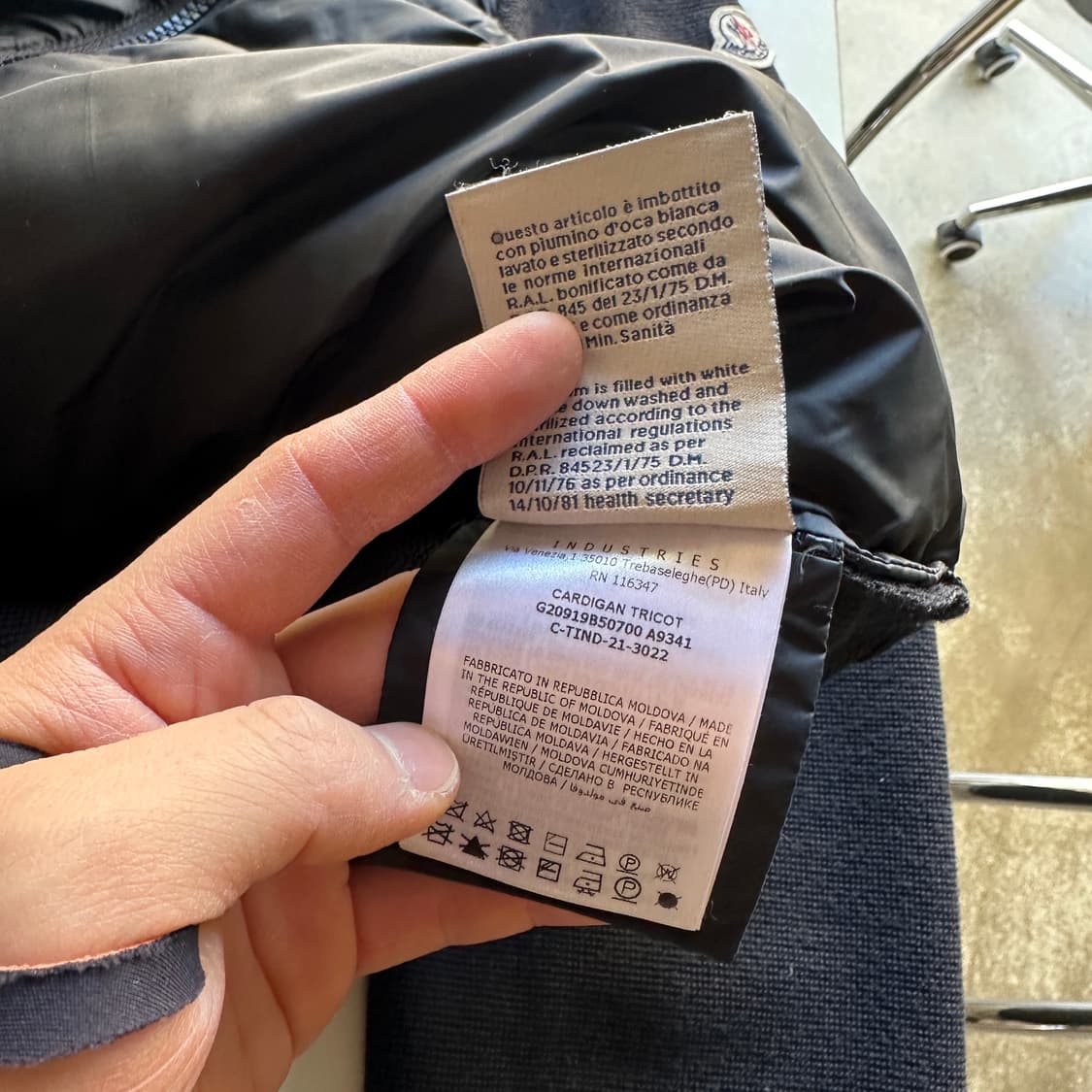 XL 몽클레어 몽클레르 니트 패딩 자켓 상품이미지7