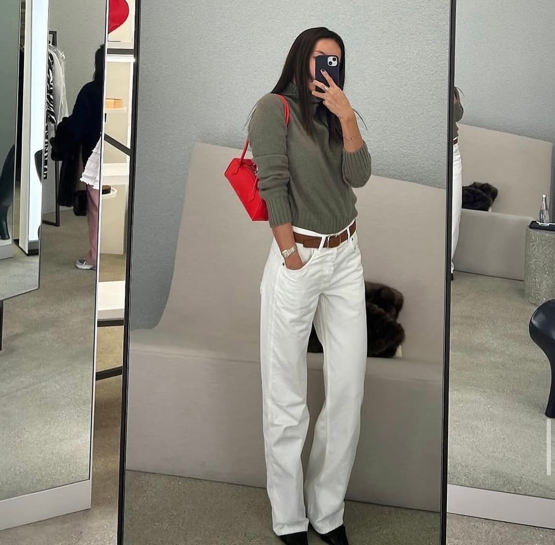 식스앤어하프 소가죽 금장벨트 75 상품이미지4