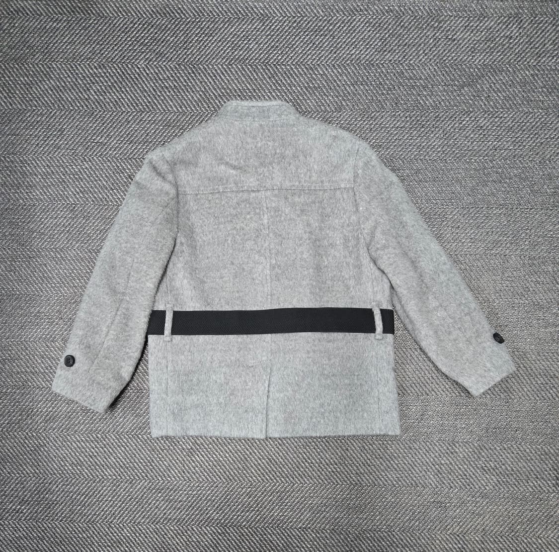 메종드메이어 벨티드 자켓 그레이 수리알파카 50%43% 자켓 상품이미지4