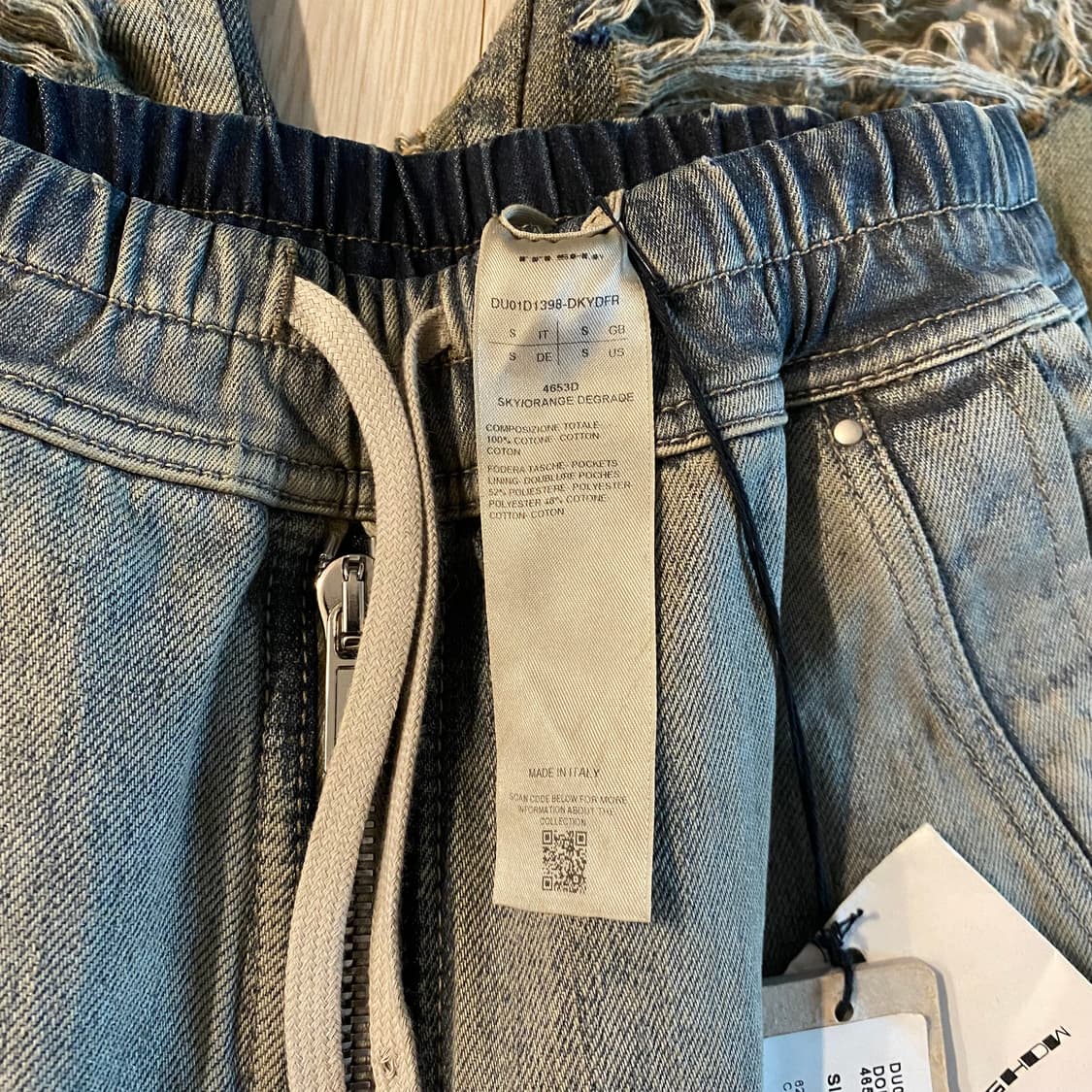 [S] 릭오웬스 다크쉐도우 더블 카고 점보 벨라스 스카이/오렌지 상품이미지6