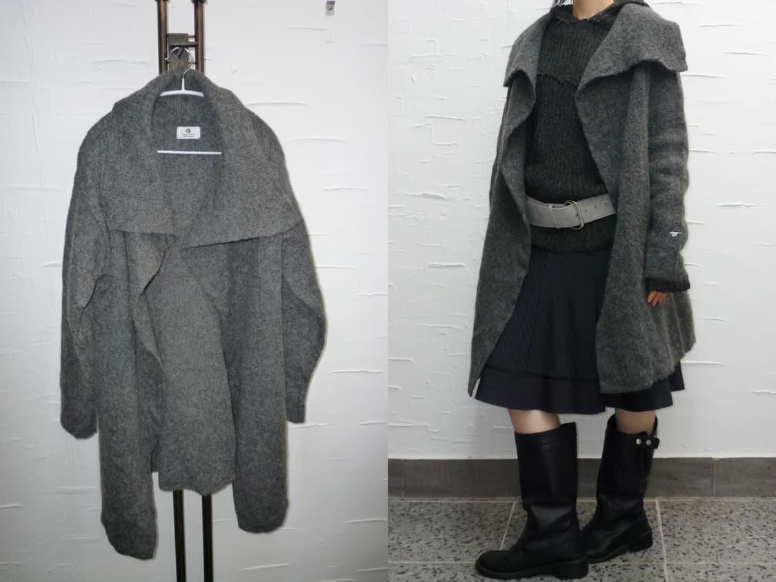charcoal open coat 상품이미지1