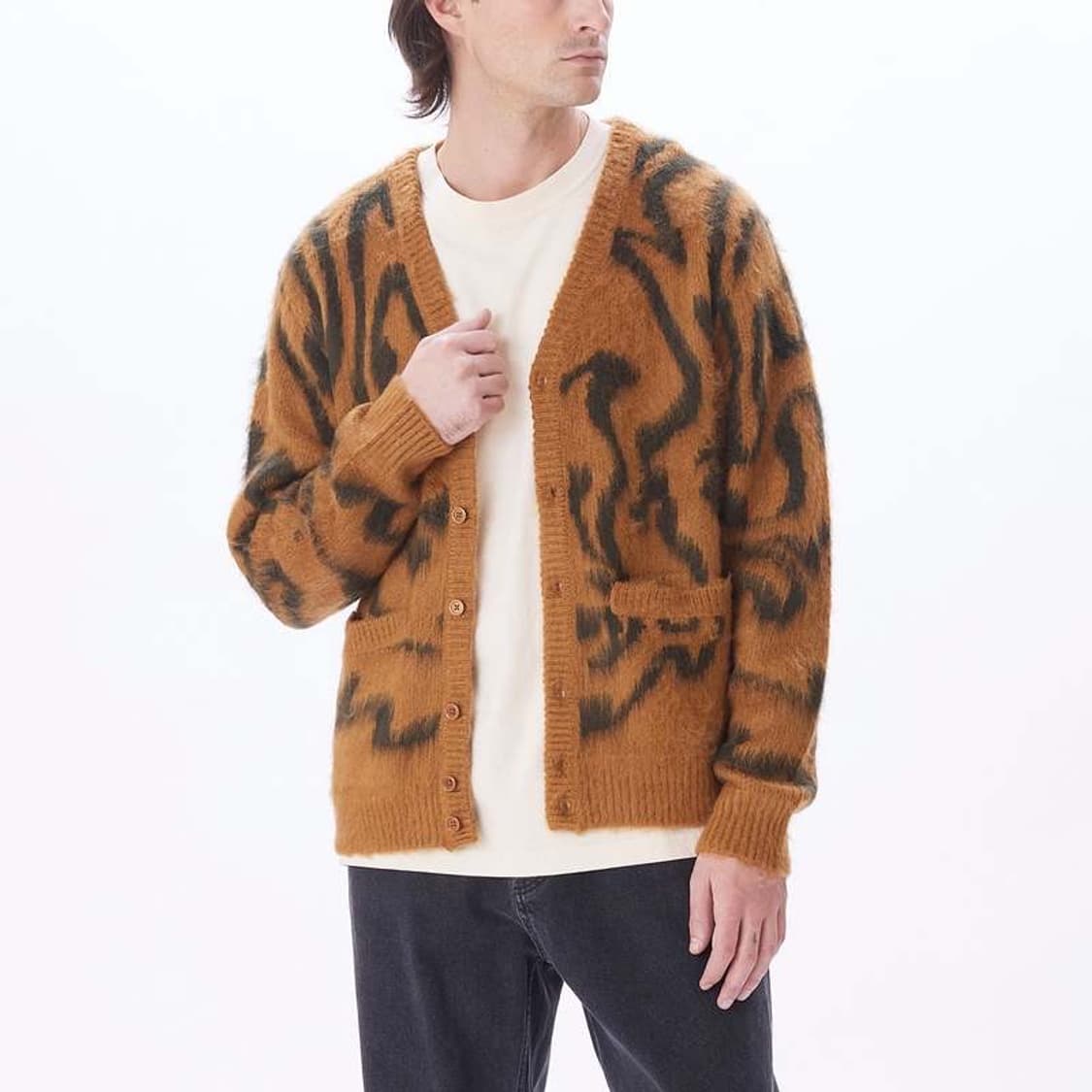 Obey leopard cardigan 상품이미지2