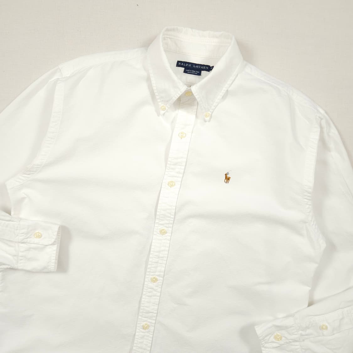 M(95) 폴로 랄프로렌 옥스포드셔츠 화이트 상품이미지1