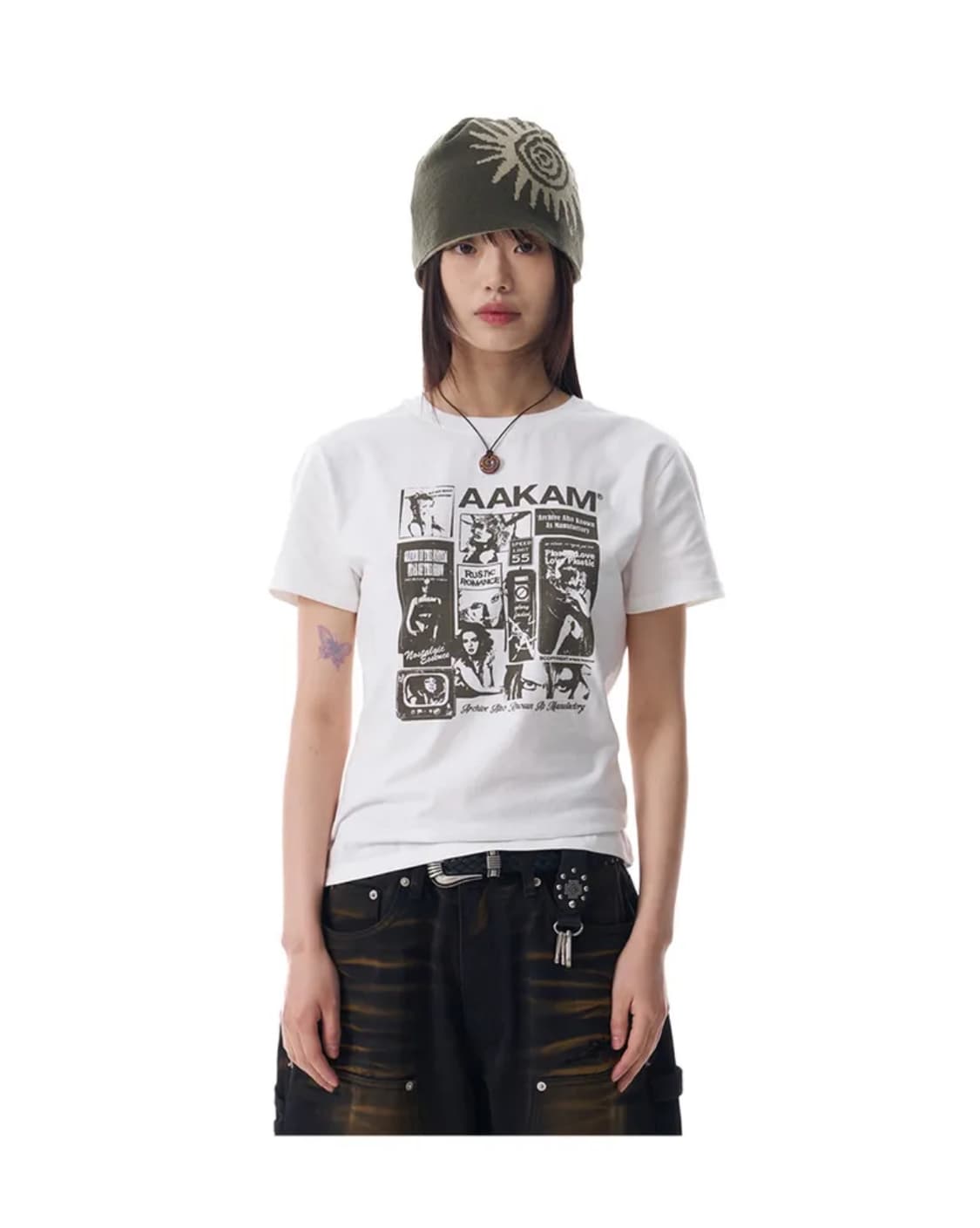 아캄 반팔티 Collage Artwork Half Top 상품이미지1