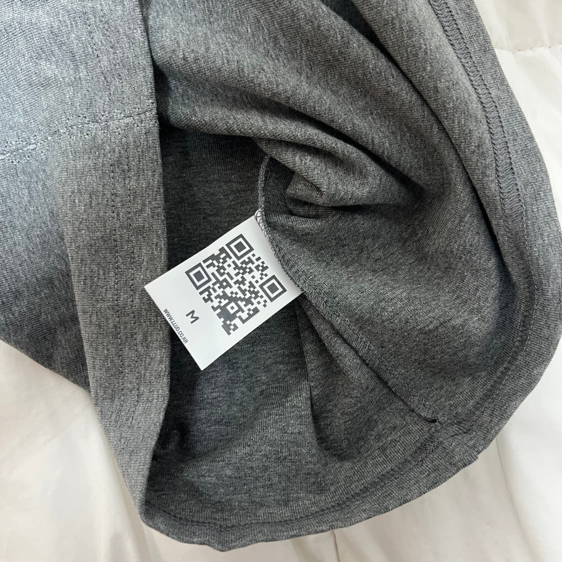 러드 Stitch long sleeve grey M 상품이미지3