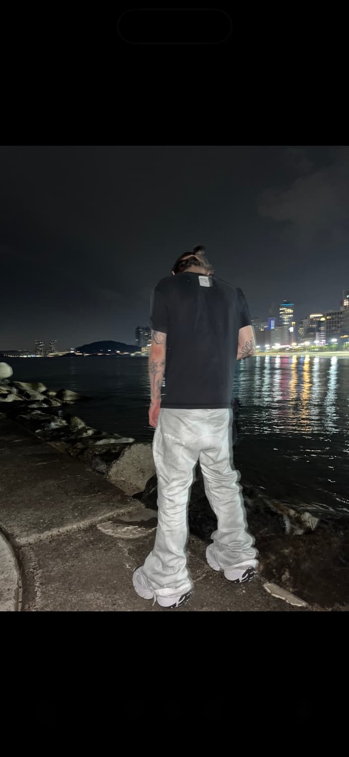 [32] 빈티지 바이커 절개 플레어데님  상품이미지6