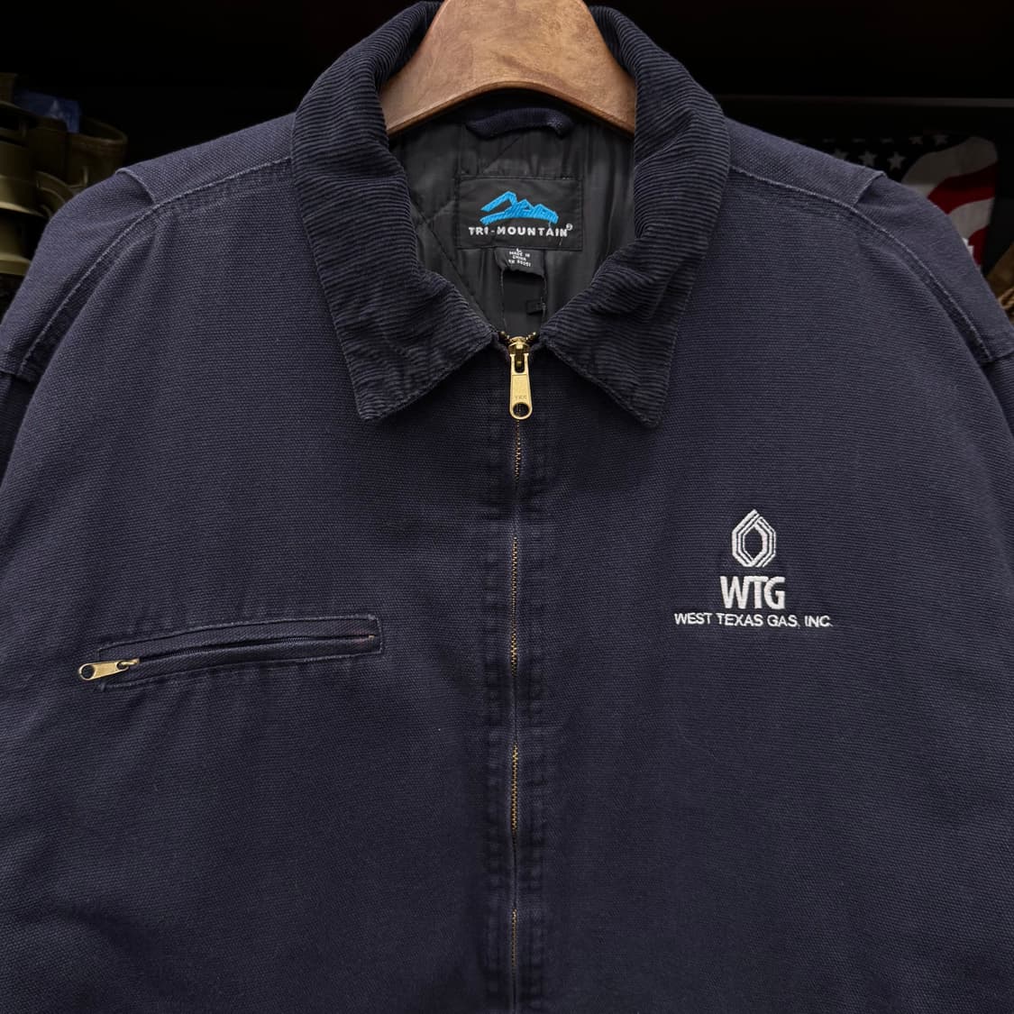 90s 트라이마운틴 퀼팅 라이닝 헤비 캔버스 디트로이트 워크 자켓 상품이미지3