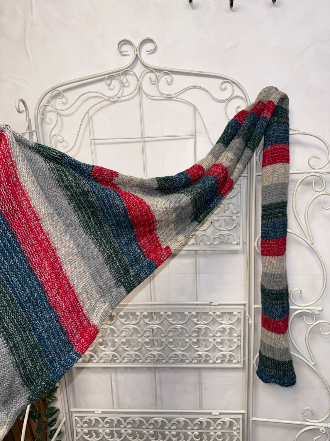 Mute color mix stripe knit muffler 상품이미지2