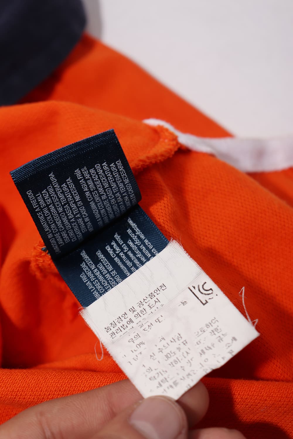 POLO RALPH LAUREN 빅포니 오렌지 배색 폴로 카라티  상품이미지6