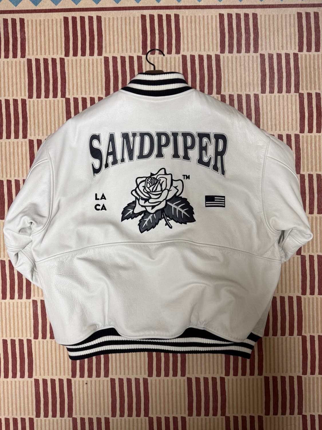 [L] 샌드파이퍼 레더 바시티 상품이미지1