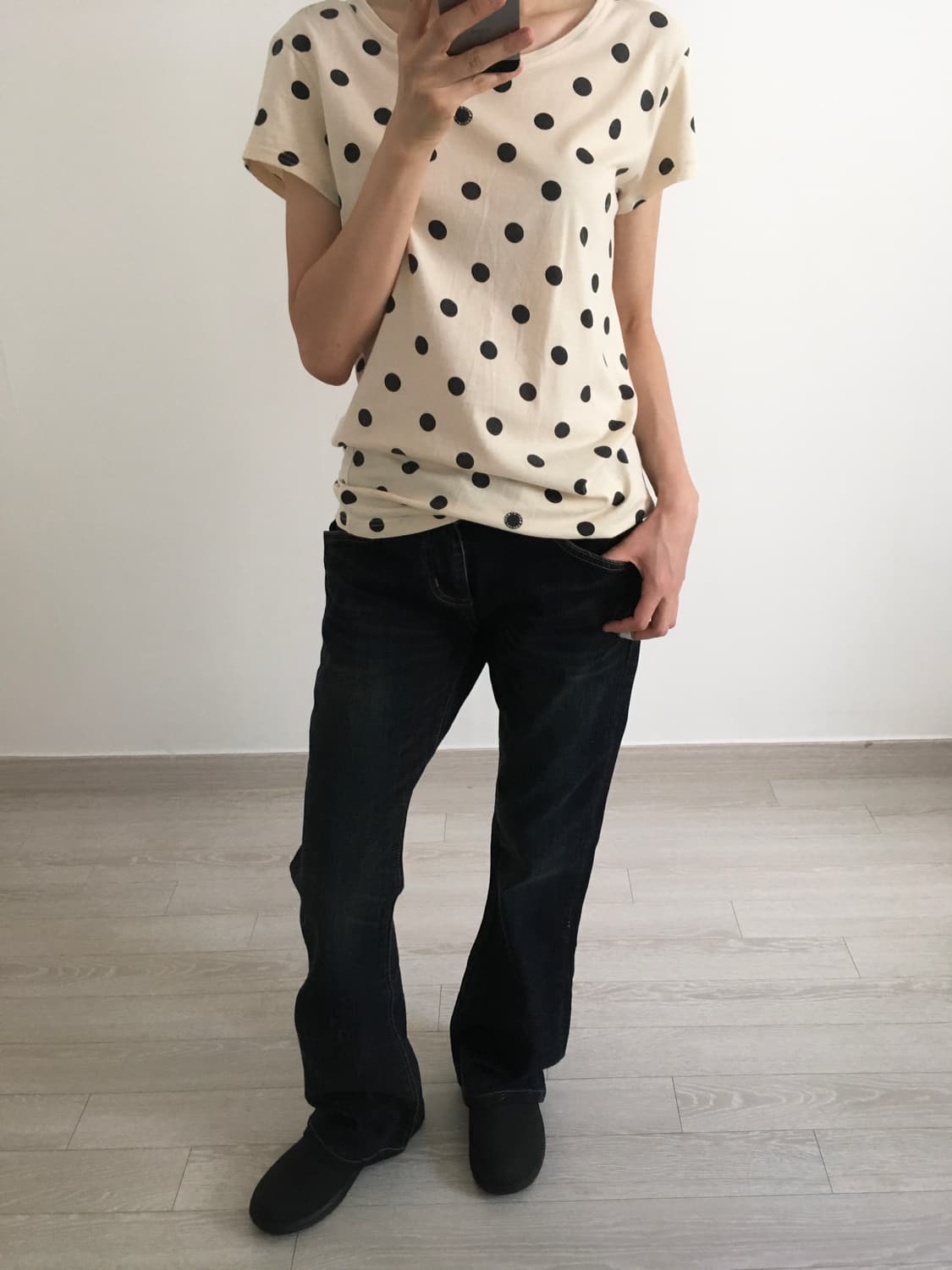 dark slim bootscut jeans 상품이미지4